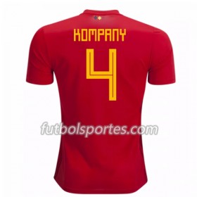 Camisetas Bélgica Kompany 4 Primera Equipacion Mundial 2018